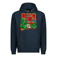 Navy new mexico map Premium Hoodie - Zillion Design Studio