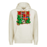 Oatmeal Heather new mexico map Premium Hoodie - Zillion Design Studio