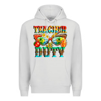 Dove Grey teacher off duty Premium Hoodie - texasbilliewilder