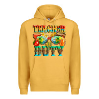 Mustard teacher off duty Premium Hoodie - texasbilliewilder