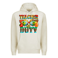 Oatmeal Heather teacher off duty Premium Hoodie - texasbilliewilder