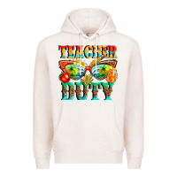 Pale Pink teacher off duty Premium Hoodie - texasbilliewilder