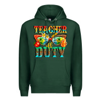 Sports Green teacher off duty Premium Hoodie - texasbilliewilder