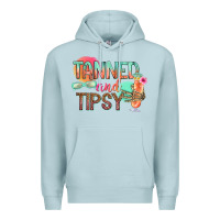 Blue Mist tanned and tipsy Premium Hoodie - texasbilliewilder