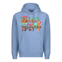 Colony Blue tanned and tipsy Premium Hoodie - texasbilliewilder