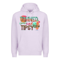 Lilac tanned and tipsy Premium Hoodie - texasbilliewilder