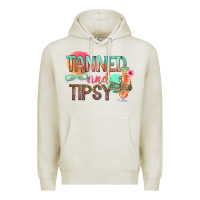 Oatmeal Heather tanned and tipsy Premium Hoodie - texasbilliewilder