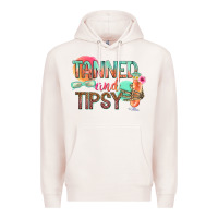 Pale Pink tanned and tipsy Premium Hoodie - texasbilliewilder