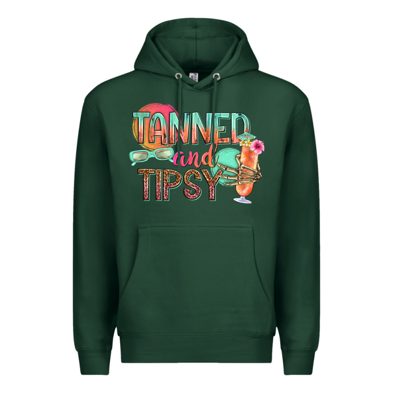 Tanned And Tipsy Premium Hoodie by texasbilliewilder | Teevron