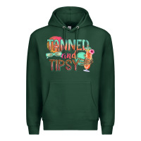 Sports Green tanned and tipsy Premium Hoodie - texasbilliewilder