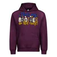 Mauve Wine that s my brother on that court Urban Hoodie - Zillion Design Studio
