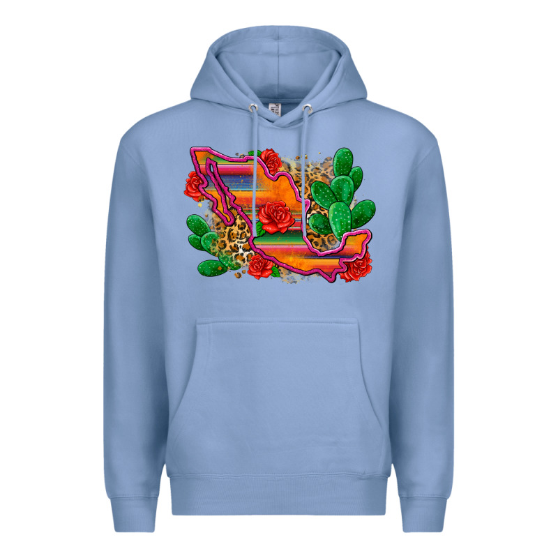 Mexico Map Premium Hoodie by Zillion Design Studio | Teevron