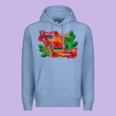 Mexico Map Premium Hoodie Designed By Zillion Design Studio
