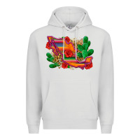 Dove Grey mexico map Premium Hoodie - Zillion Design Studio