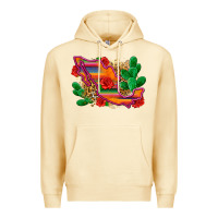Pina Colada mexico map Premium Hoodie - Zillion Design Studio