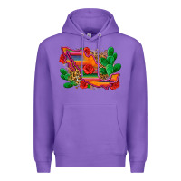 Purple mexico map Premium Hoodie - Zillion Design Studio