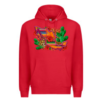 Red mexico map Premium Hoodie - Zillion Design Studio