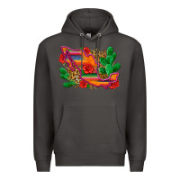 Smoke mexico map Premium Hoodie - Zillion Design Studio
