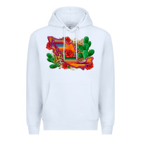 White mexico map Premium Hoodie - Zillion Design Studio