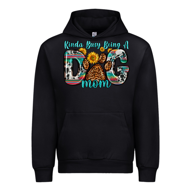 Kinda Busy Being A Dog Mom Urban Hoodie by Zillion Design Studio | Teevron