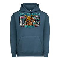 Pigment Midnight Navy kinda busy being a dog mom Urban Hoodie - Zillion Design Studio