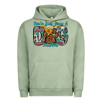 Pigment Oil Green kinda busy being a dog mom Urban Hoodie - Zillion Design Studio