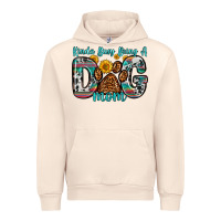 Sandshell kinda busy being a dog mom Urban Hoodie - Zillion Design Studio