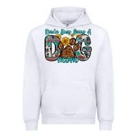 White kinda busy being a dog mom Urban Hoodie - Zillion Design Studio