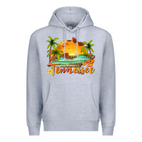 Heather Grey tennessee summer billie wilder Premium Hoodie - texasbilliewilder