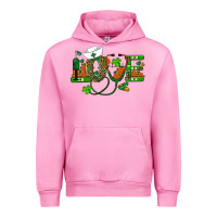 Fuchsia Pink st patricks day love nurse Urban Hoodie - RanaPortraitStore