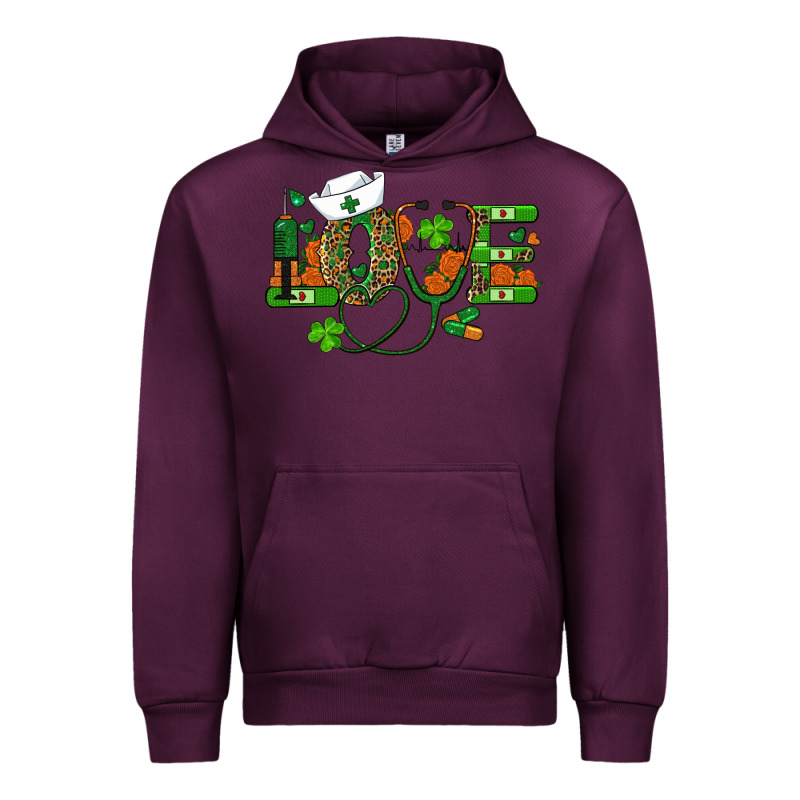 St Patricks Day Love Nurse Urban Hoodie by RanaPortraitStore | Teevron