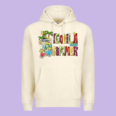Tequila And Summer Premium Hoodie Designed By Texasbilliewilder