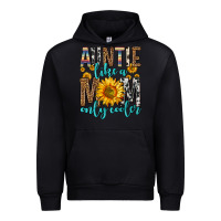 Black auntie like a mom only cooler Urban Hoodie - Zillion Design Studio