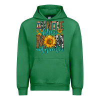 Emerald auntie like a mom only cooler Urban Hoodie - Zillion Design Studio