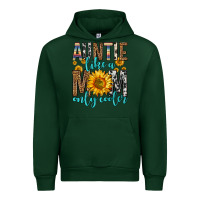 Forest Green auntie like a mom only cooler Urban Hoodie - Zillion Design Studio