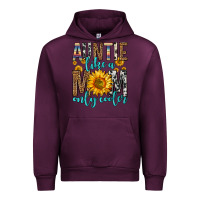 Mauve Wine auntie like a mom only cooler Urban Hoodie - Zillion Design Studio