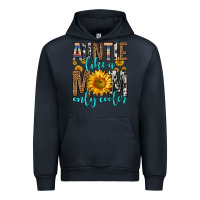 Navy auntie like a mom only cooler Urban Hoodie - Zillion Design Studio