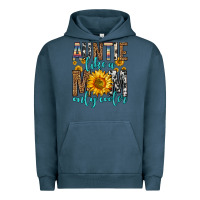 Pigment Midnight Navy auntie like a mom only cooler Urban Hoodie - Zillion Design Studio