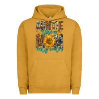 Pigment Peanut Butter auntie like a mom only cooler Urban Hoodie - Zillion Design Studio