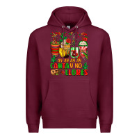 Burgundy ay ay ay ay canta y no llores coffee cups Premium Hoodie - Zillion Design Studio