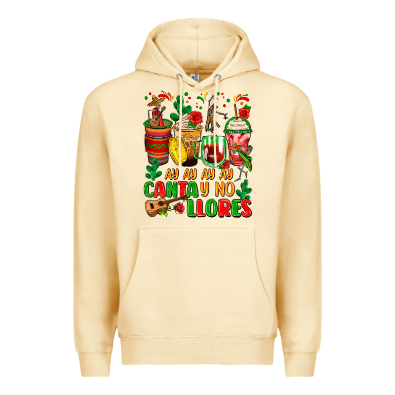 Ay Ay Ay Ay Canta Y No Llores Coffee Cups Premium Hoodie by Zillion Design Studio | Teevron