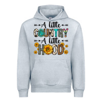 Heather Grey a little country a little hood Urban Hoodie - Zillion Design Studio