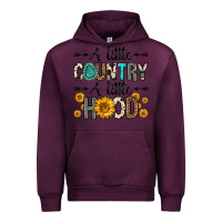 Mauve Wine a little country a little hood Urban Hoodie - Zillion Design Studio