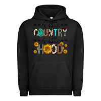 Pigment Black a little country a little hood Urban Hoodie - Zillion Design Studio