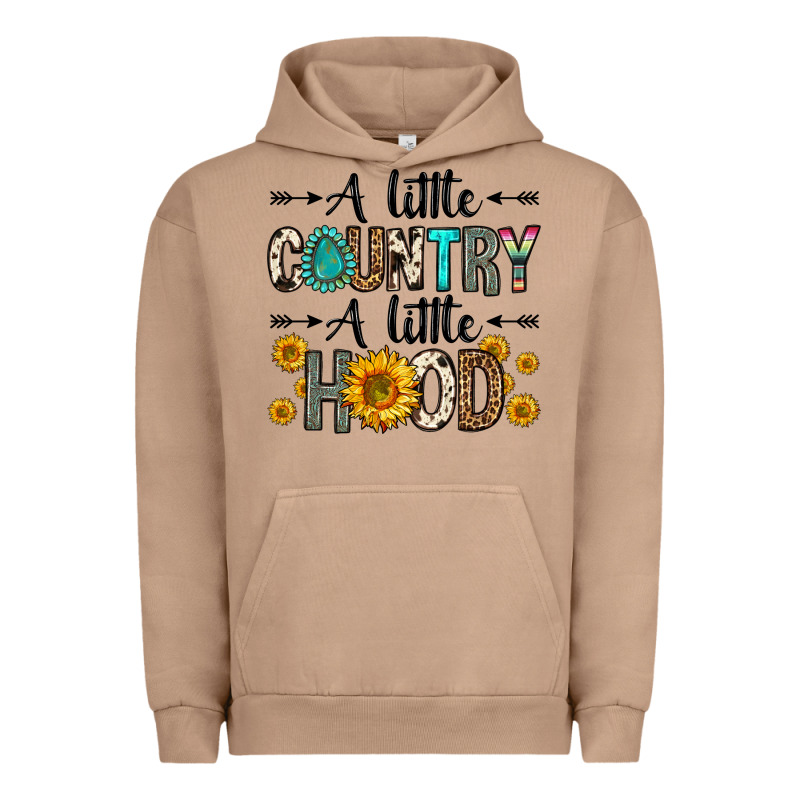 A Little Country A Little Hood Urban Hoodie by Zillion Design Studio | Teevron