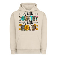 Pigment French Oak a little country a little hood Urban Hoodie - Zillion Design Studio