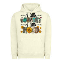 Pigment Pistachio a little country a little hood Urban Hoodie - Zillion Design Studio