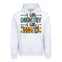 White a little country a little hood Urban Hoodie - Zillion Design Studio