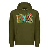 Army Green texas summer Premium Hoodie - texasbilliewilder