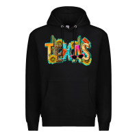 Black texas summer Premium Hoodie - texasbilliewilder